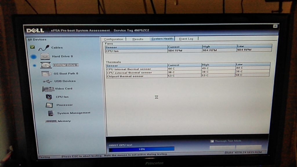 DellのPSA起動画面