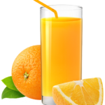 コップのオレンジジュース